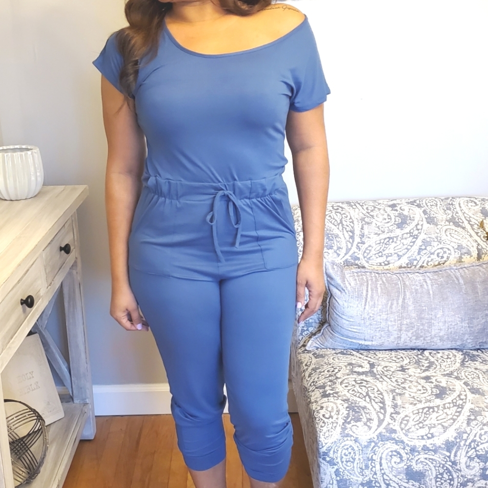 Jumpsuit - Drawstring- With Pockets - image 1